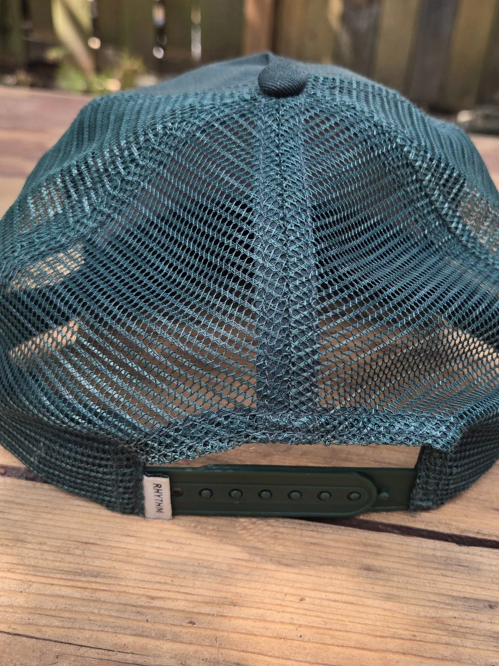 Rhythm. Men's Dark Green Trucker Cap with Yellow Logo